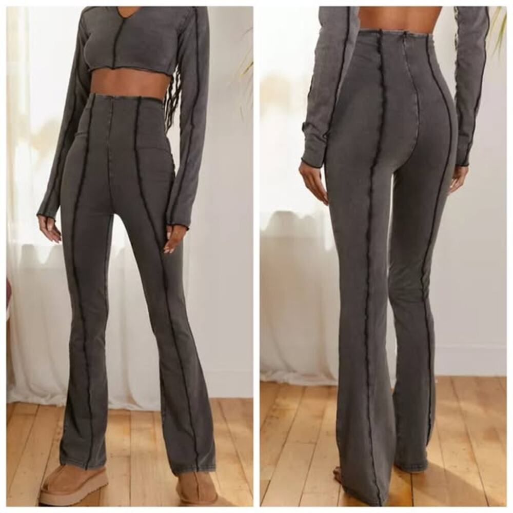Urban Outfitters Charcoal Flared Leggings